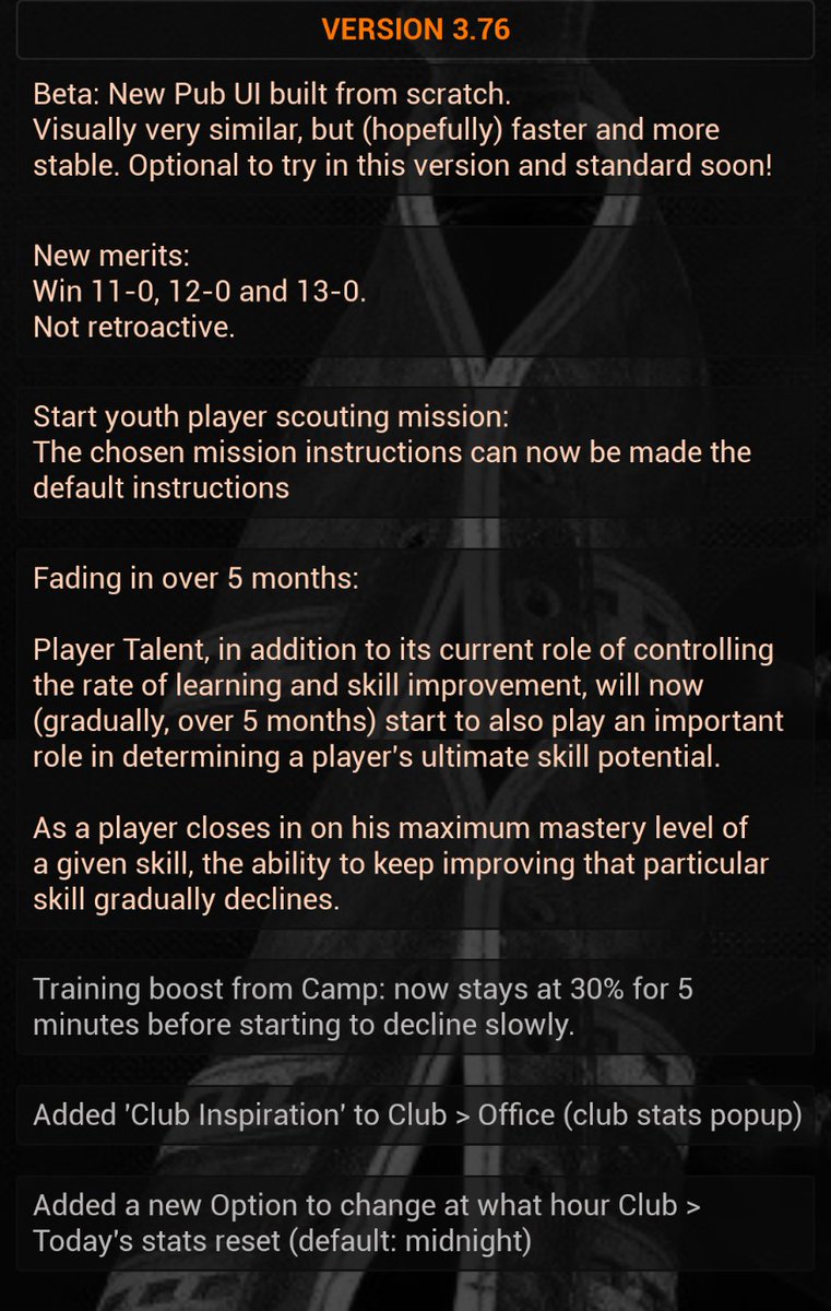 Version 3.76 out now. Update your game today 👌