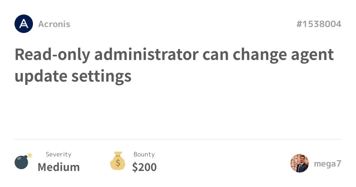 hacktivity_bot's tweet image. hackerone.com/reports/1538004

#hacktivity #bugbounty