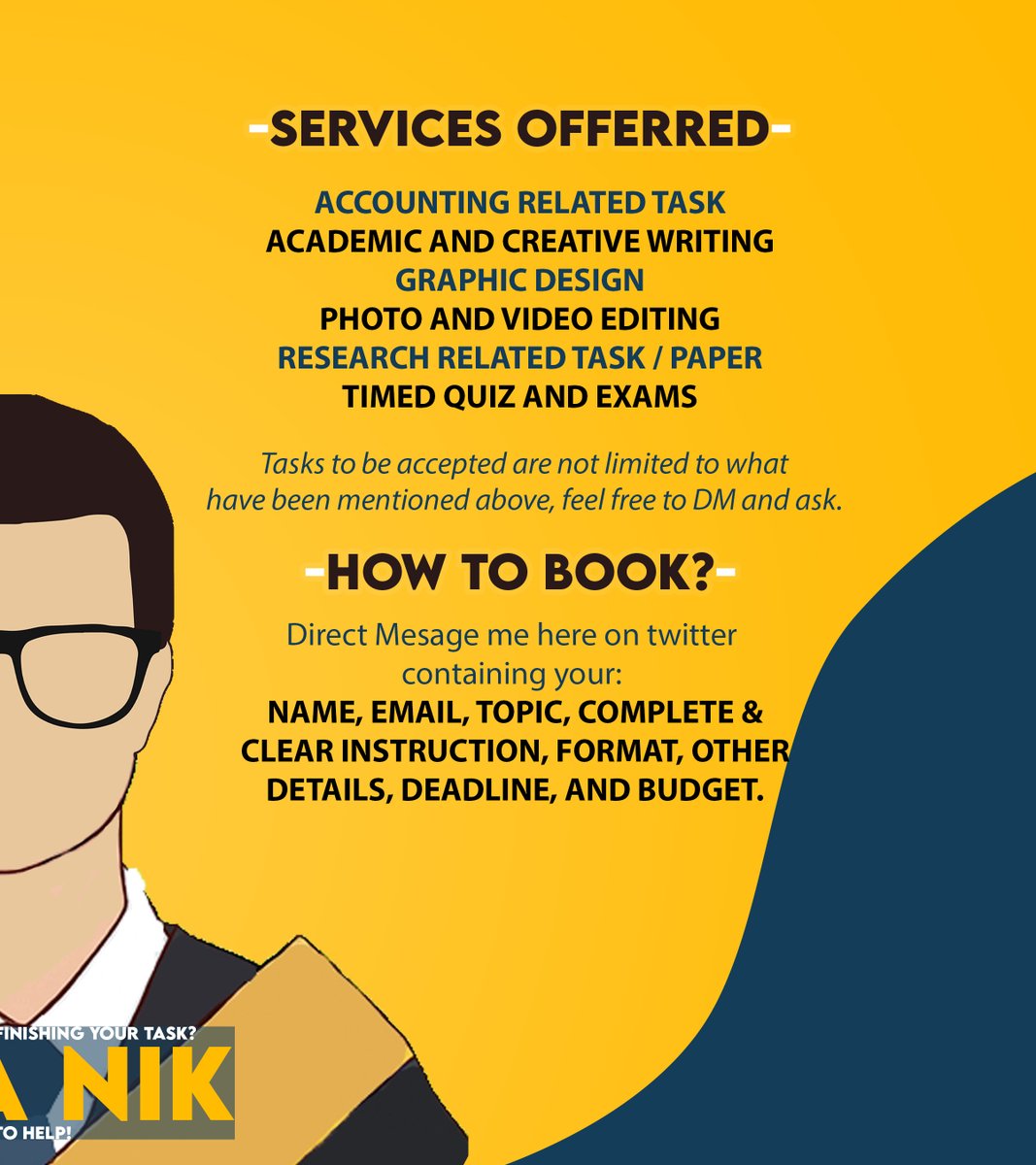 Having a hard time finishing your task?
Worry no more! Kuya Nik is here to help!✨
#KuyaNikHelps #StudentCommission