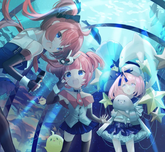 Pixivのアズレン5周年イラコンに参加してみました!ダブル☆サンディエゴ!!  