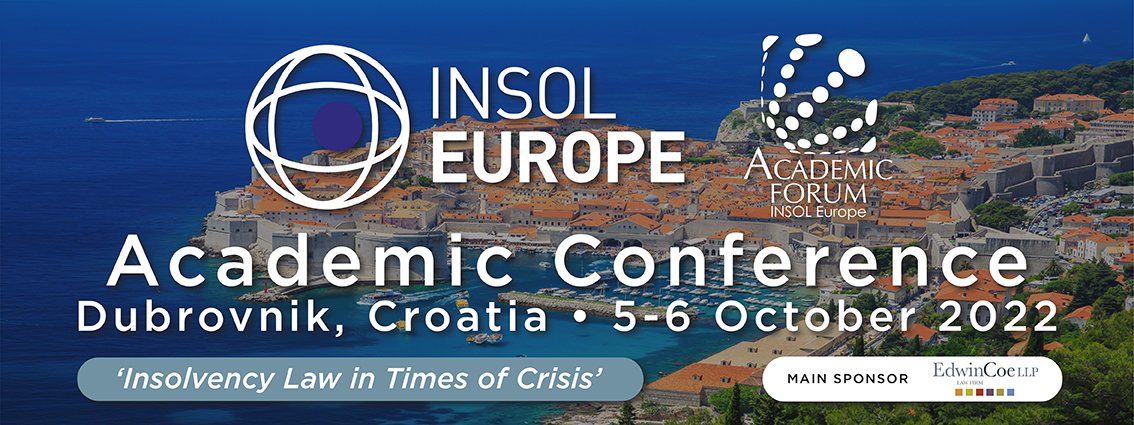 INSOLEurope's tweet photo. The IEAF  first welcomes @DCardinaels critiquing how well-equipped the Belgian and British insolvency frameworks are to address external/internal crises and will analyse what the role of Insolvency Law should (or should not) be in this regard. @unilincoln &amp; Cadanz Law https://t.co/6u3y1Wkc41