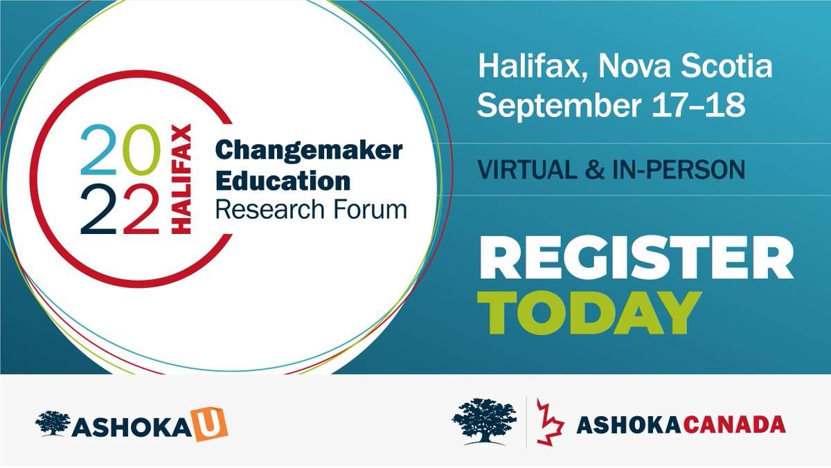 AshokaArabWorld's tweet image. Are you interested in how social innovation is shaping our world? Learn from #changemakers from across the world at #CERF2022 in Halifax, Nova Scotia on Sept 17-18 hosted by @AshokaCanada and @AshokaU! Register for the hybrid event today: bit.ly/3nGisPG #ChangemakerEd