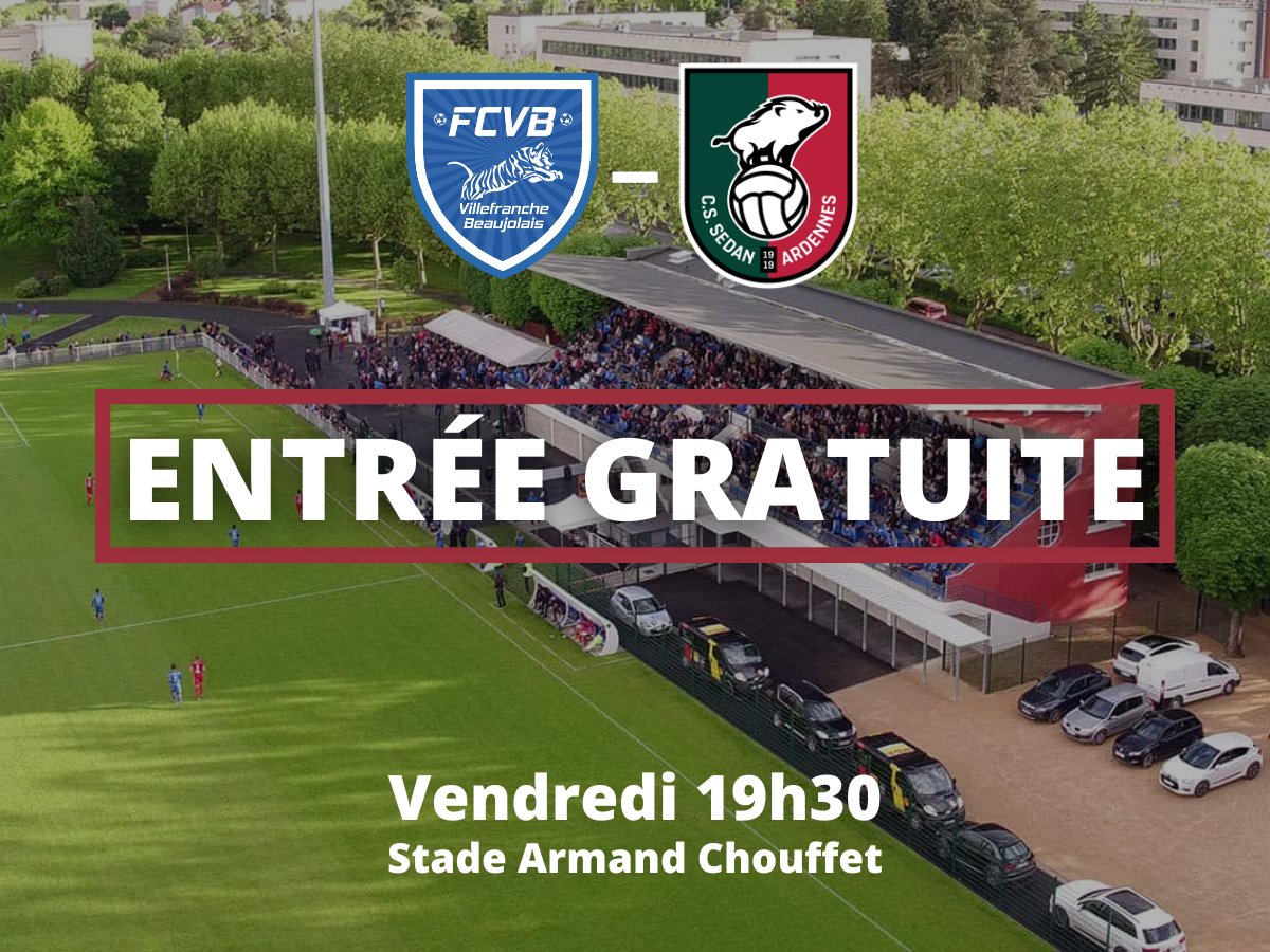 _CSSA's tweet photo. ℹ️ Informations déplacement #FCVBCSSA

Entrée gratuite pour tout le monde et placement libre.

⚽️ Match ce vendredi à 19h30
📍 Stade Armand Chouffet
🏟️ Ouverture des portes à 17h30
🍟 Buvette et restauration sur place https://t.co/gUAtWpbYrP