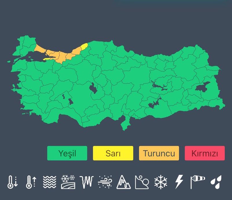 🟧Sevgili İstanbullular,

Perşembe(yarın) sabah saatlerinden itibaren İstanbul’da gök gürültülü sağanak yağışların kuvvetli,
Anadolu Yakasın’da çok kuvvetli ve yer yer şiddetli olması bekleniyor

Ani sel ve su baskınına karşı dikkatli ve tedbirli olalım

👉🏻bit.ly/3bEOedu