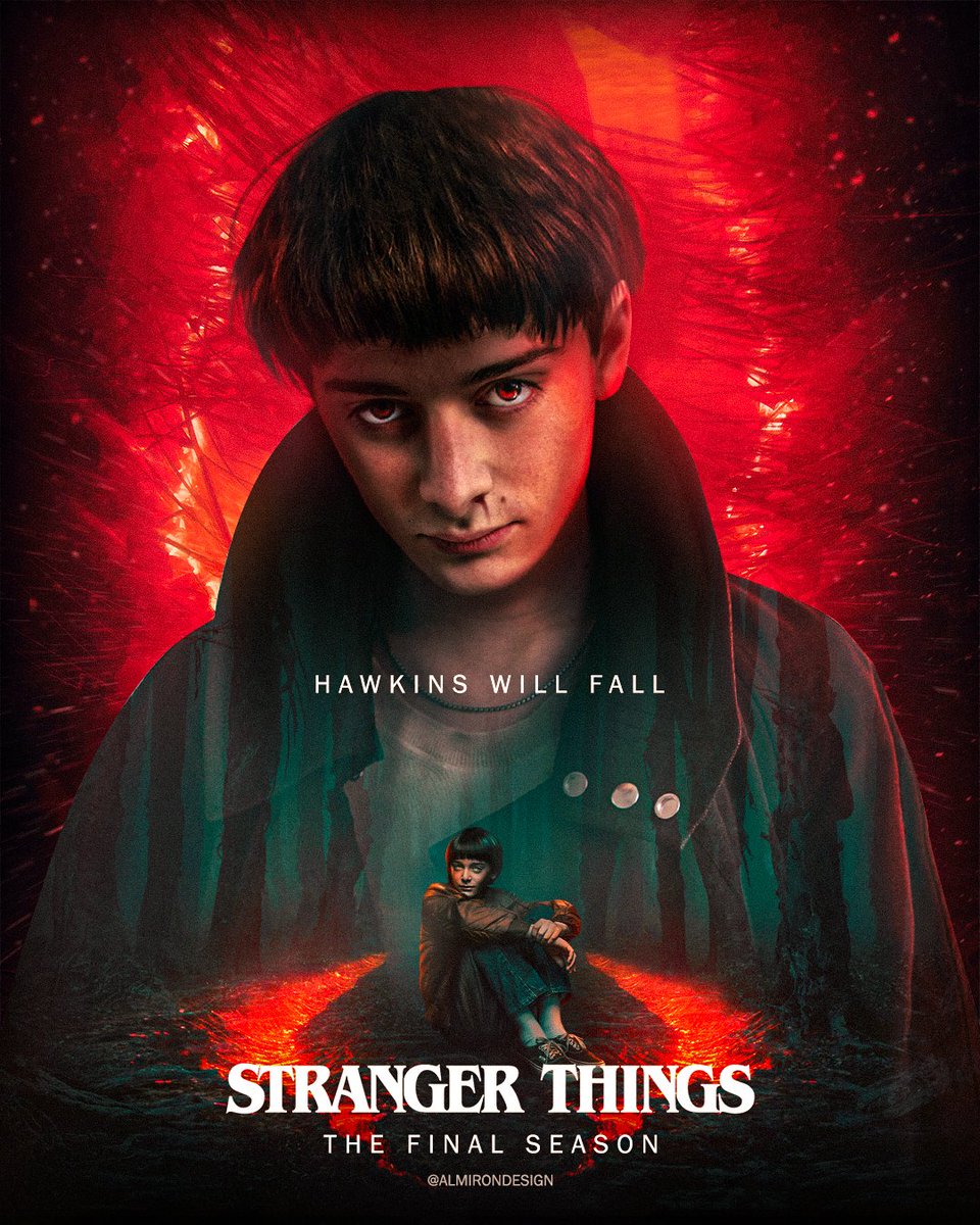 Axel Almirón on X: STRANGER THINGS 5 EVIL WILL BYERS POSTER FANART 🔥🕰️  Hawkins Will Fall #strangerthings #strangerthings5 #willbyers  #noahschnapp  / X