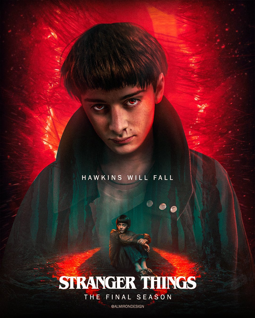 Axel Almirón on X: STRANGER THINGS 5 EVIL WILL BYERS POSTER