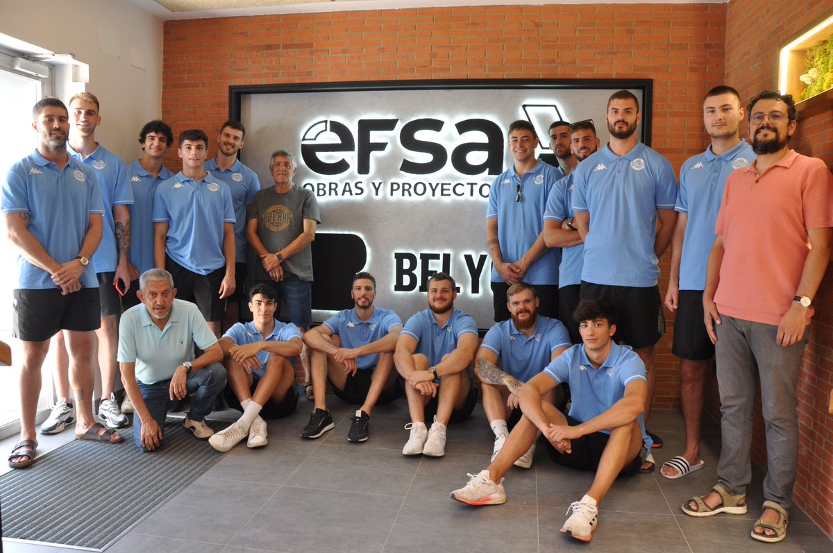 ADEMARLEON's tweet photo. Hoy hemos visitado a BELYCAR Y EFSA⚒️
Como es habitual con nuestras empresas patrocinadoras,nuestro equipo realizó una visita a BELYCAR  y EFSA que desde hace varias temporadas colaboran con el Ademar,apareciendo en las equipaciones oficiales de juego y en otros soportes del Club https://t.co/nxTzhgwrm3