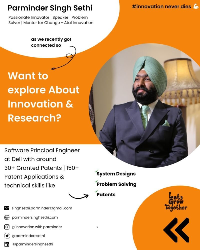 parminderssethi's tweet photo. Hey Twitter! If you’re a new addition to my online family.

I am passionate about #innovation, #problemsolving, #research, #patent, #experience, #leadership and #mentorship
 
We should queue up a chat. I’ll buy the coffee. https://t.co/KqiMFsxTRU