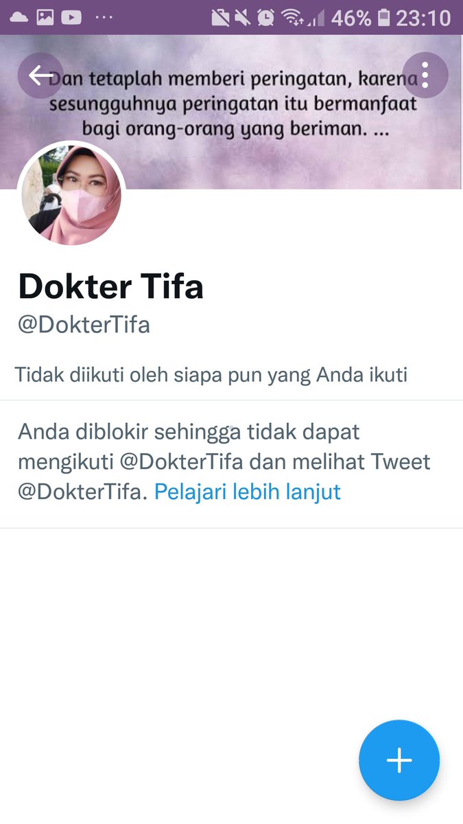 fayrusmann1's tweet photo. @manowar_office @DokterTifa @CCICPolri Ingin tampar ia di twitnya tp diblokir https://t.co/2BS6csHYXx