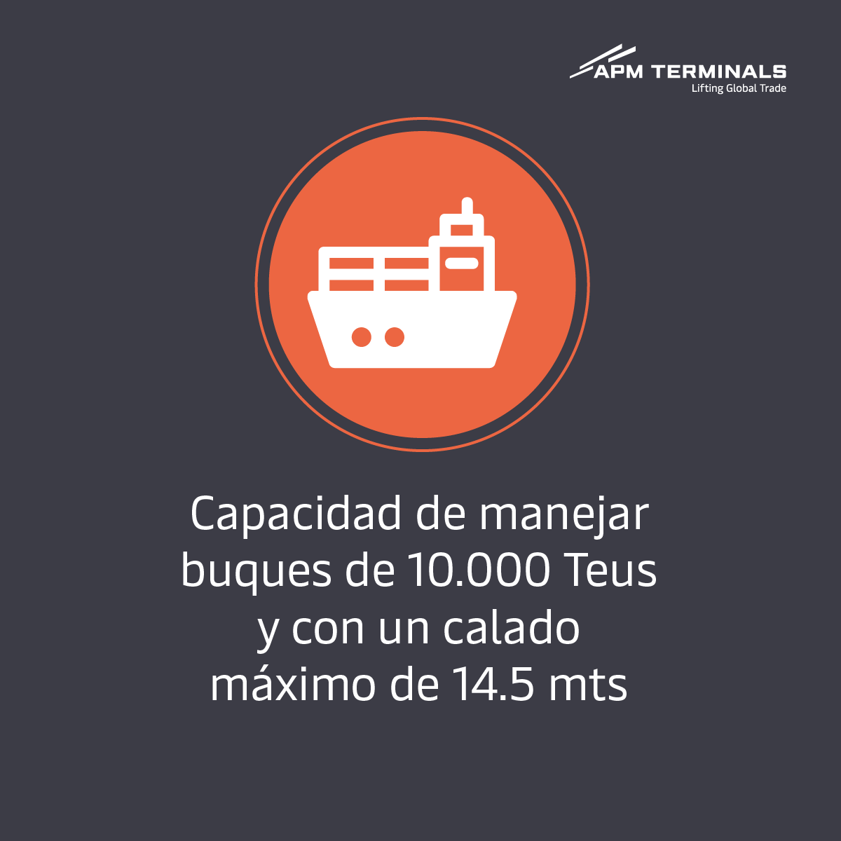 APMTerminalsQTZ's tweet photo. En APM Terminales Quetzal contamos con una infraestructura que nos permite manejar buques de hasta 10,000 TEUS. 

#APMTerminals #NuevaEraPortuaria #APMQ https://t.co/cJyJ1iFJMa