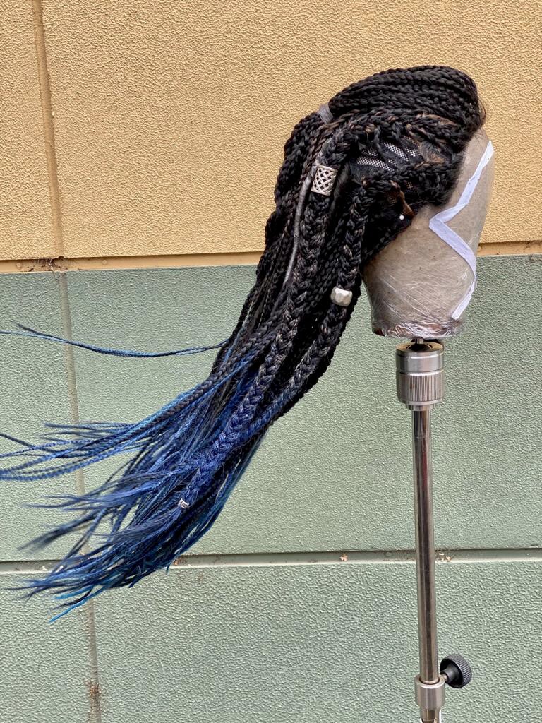 LucaVannella's tweet photo. .@TessaThompson_x as #Valkyrie⠀
#ThorLoveAndThunder The wig was a test look for Valkyrie. Legend @lacyredway braided Tessa’s hair &amp; I created the look. Hayley Atherton styled Tessa daily-amazing! This was my 4th film with Tessa-I truly love working with this wonderful human! https://t.co/DRtkAyGr94