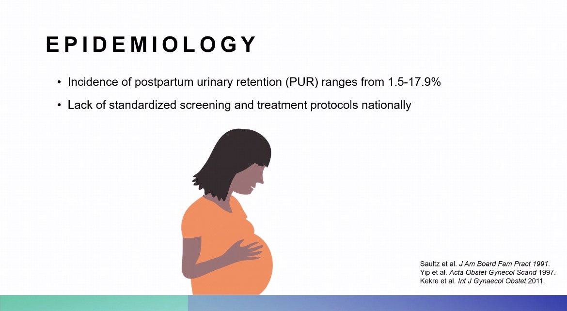 So proud of our future fellow Dr. Nicole Meckes for her fantastic talk discussing postpartum urinary retention this week!