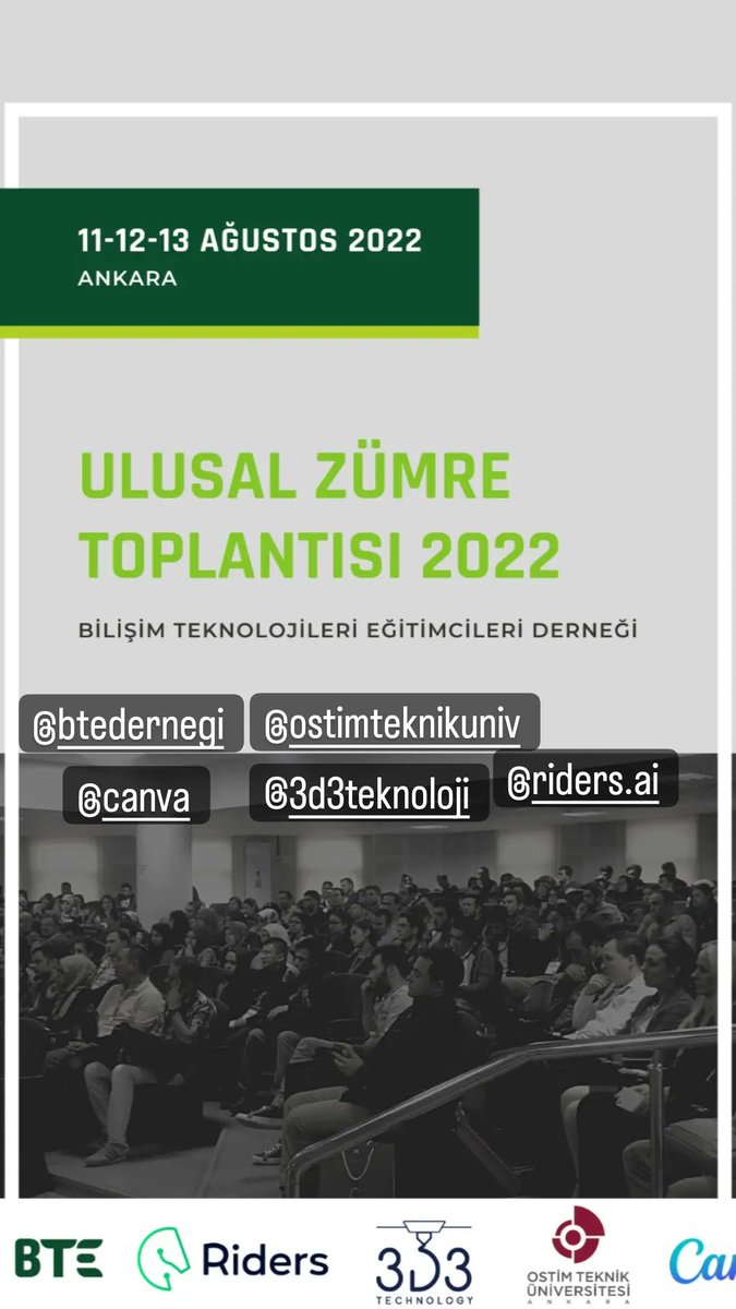 Gel sen 100 eğitimciyi  tatilin ortasında #UlusalZümre toplantısı yapalım diye Ankara'ya topla. Masraflarınızı kendiniz ödeyeceksiniz biz de sizi çalıştıracağız de. Hiç akıl karı değil. Böyle bir ekiple 4 gün geçirmek büyük bir motivasyon ve mutluluk kaynağı. <a href="/btedernegi/">BTE Derneği</a>