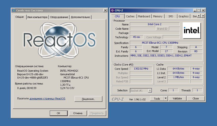 reactos's tweet image. #ReactOS LiveCD runs on Elbrus-8C1 CPU!
Test was done on real hardware, in non-native mode.
Lintel 4.2 firmware was used for binary translation.
By ge0gr4f.
#SoftwareDeveloper #SoftwareEngineering #Software #opensource