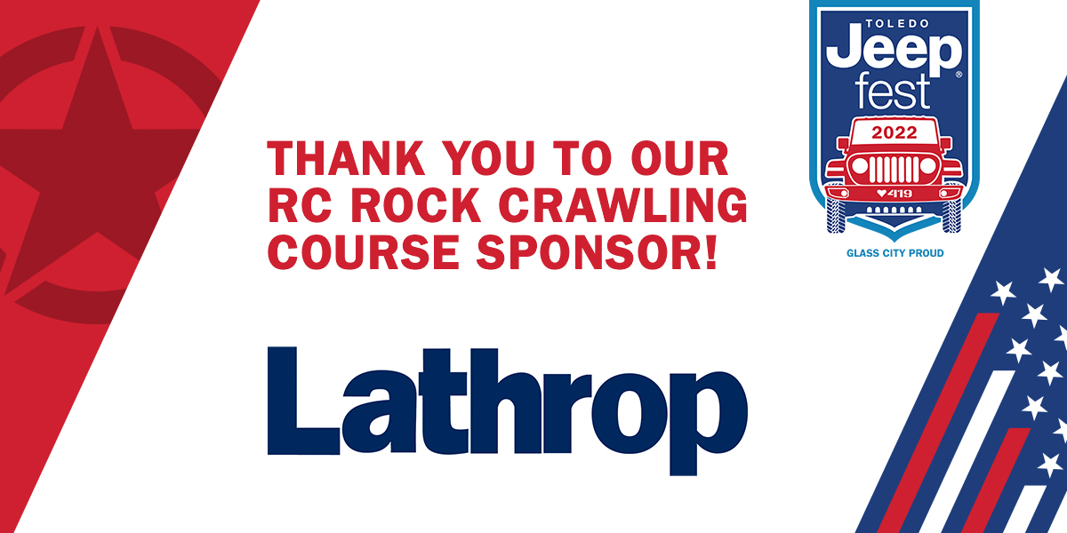 Lathrop_419's tweet photo. Stop by @GlassCityCtr during this weekends @ToledoJeepFest to check out the RC Rock Crawling Course sponsored by Lathrop! #lathrop419 #glasscityproud https://t.co/EAcv68fxpj