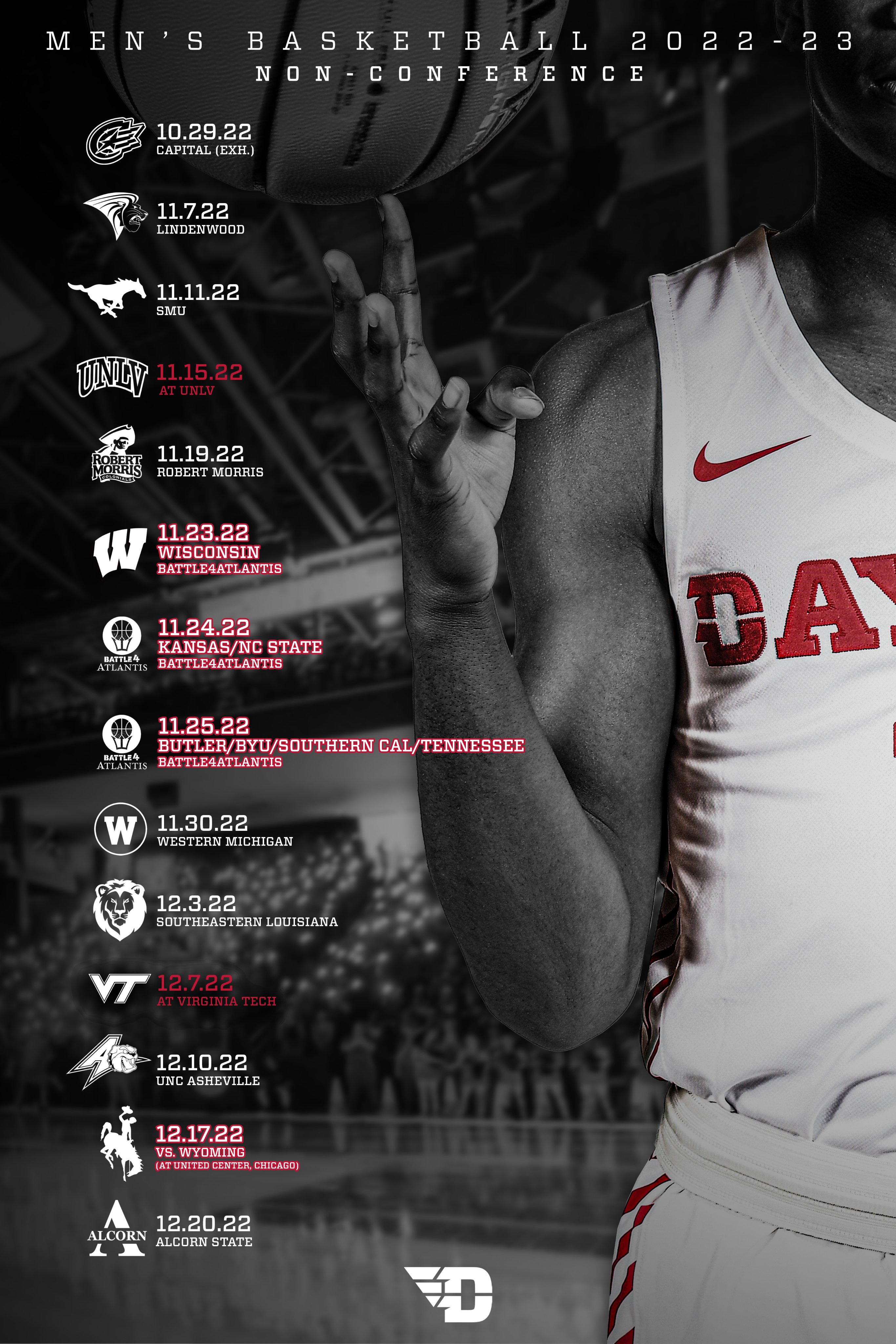 Dayton on sale basketball schedule
