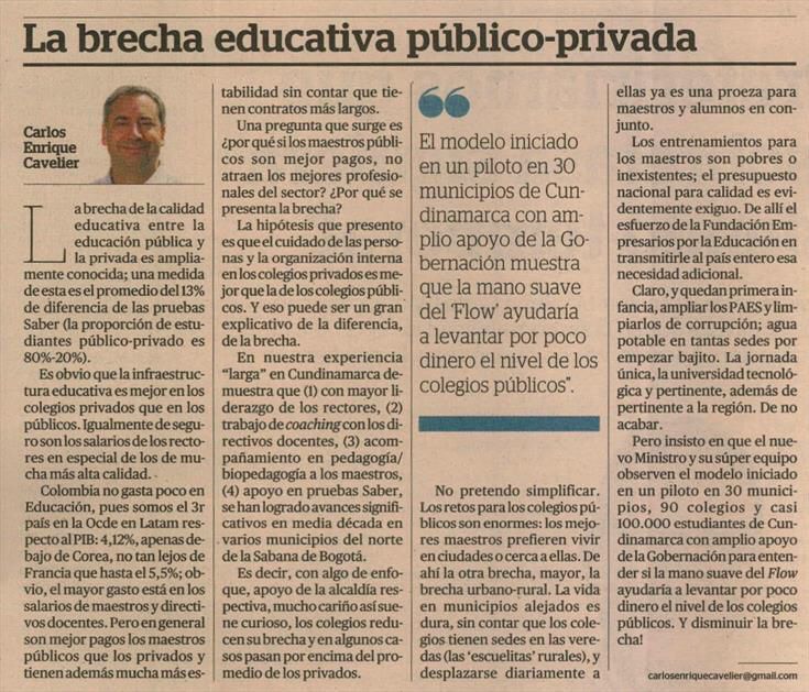 FundAlqueriaCav's tweet photo. En este artículo, @CECavelier aborda las posibles causas de la brecha de la calidad educativa entre la educación pública y privada, proponiendo acciones para disminuirla e invita a diferentes actores relevantes a unirse por la educación.
Conoce más
https://t.co/9LhtsvuYtv
#FAC https://t.co/99M8vafsFy