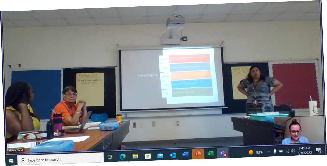 AnaCantuEISD's tweet photo. Shout out to @MissHuizar for leading our first 3rd Grade PLC! #TeamWISE #WISEPLC #ReadySetGrow @TheInstituteSA1 @MsPresley8 https://t.co/RH0CRJKqvV