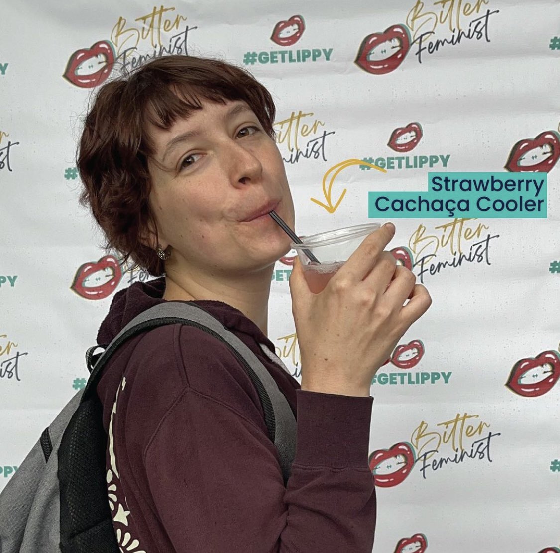 Reminiscing about the strawberry festival 🍓🤩 We had so much fun!! #BitterFeminist #Cachaça #SummerFun #Festival