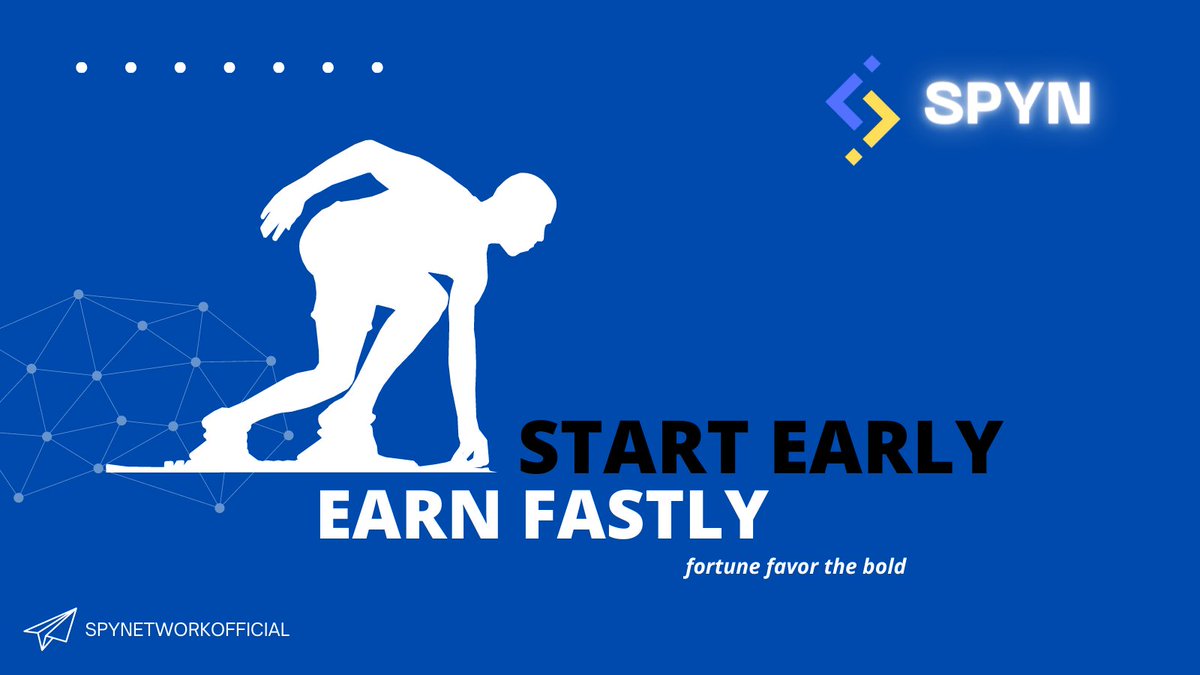 Early Bird Deal

⚡️Package $100 contains 1000 SPYN + 1 NFT Level 2

⚡️Package $300 contains 3000 SPYN + 1 NFT Level 3

⚡️Package $1000 contains 10000 SPYN + 1 NFT Level 6

✅ Early Bird $0,1
Listing Rate $0,2

The World 1st Network DeFi

Join our Tele Group @SPYNETWORKOFFICIAL