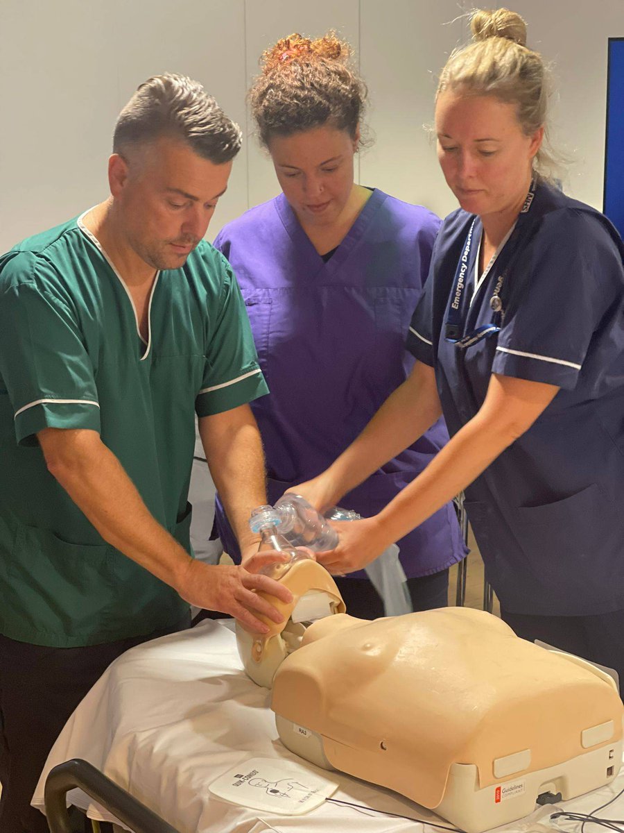 NUHDREEAM's tweet photo. Today, Silvia along with support from Georgie delivered our Hospital Life Support session for the @TeamNUH Emergency Department Team Day! We hope you all enjoyed the session 💜
#DREEAM #education #healthcare #training #learning https://t.co/GSXQauHOhw