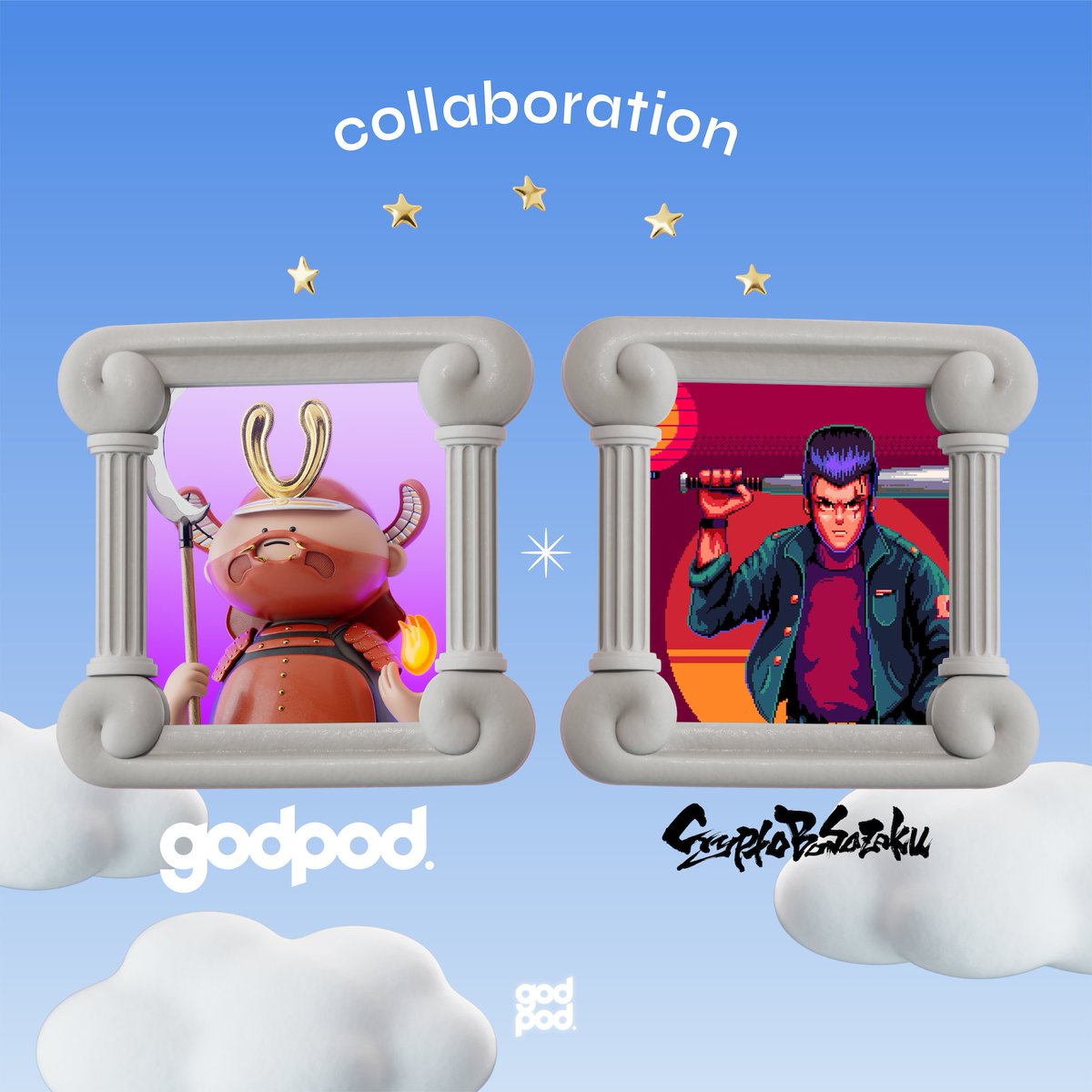 ☠️Godpod X CryptoBosozoku ☠️

5  godpod + CryptoBosozoku WL giveaway

🚀Follow 
@cryptobosozoku+ <a href="/godpod_official/">godpod.</a>
🚀Like+ RT 
🚀Tag 3 frens

🕐 End in 48 h
More giveaways on discord❤️‍🔥
discord.com/invite/bszqSBS…