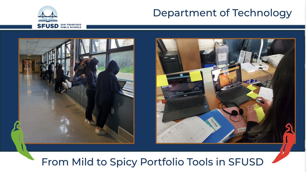 Lots of tools. How will you build your portfolio community? Will theirs be  Mild, Medium or Spicy Portfolio? #ddd22; #WeAreSFUSD <a href="/elizaldericardo/">Dr. Ricardo Elizalde</a> #assessmentforlearning  #equitableaccessanddemand