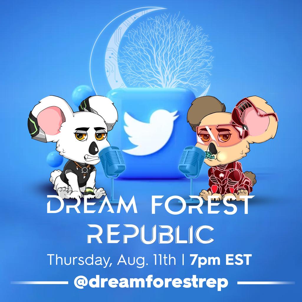DreamForestHQ's tweet photo. Come and join us this Thursday at 7pm for our next Twitter spaces! With special guest @miamilitpodcast to help explore the topic of Creative Entrepreneurship! 

https://t.co/YE6k5UP57G

#Miami #nft #creativerevolution #Crypto https://t.co/K2cTmk3U1X