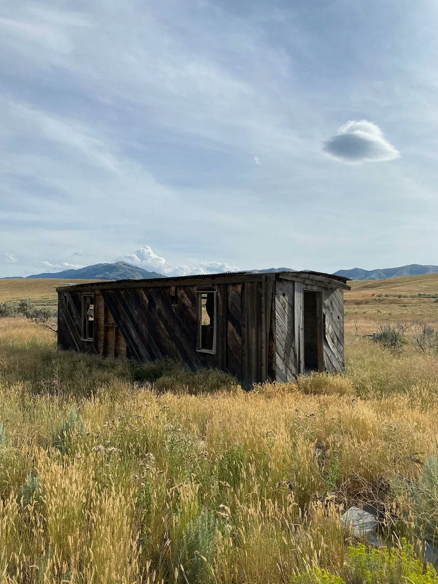 HellBentXpress's tweet photo. More interesting shots from one of our #ProfessionalTourists π of an old wooden railcar on Idaho 1-85 #InterestingThings #SeenOnTheRoad https://t.co/0KVgLbKJON