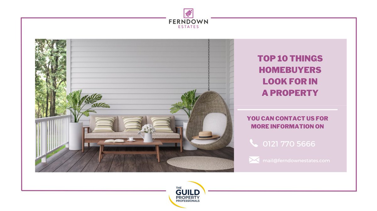 Property hunting is never easy, so a great way to narrow down the search is to establish a list of ‘must-haves’ for your new home. Here are some of the most popular home attributes that buyers specifically search for… bit.ly/3OZdj0j
#ferndownestates #homebuyerstips