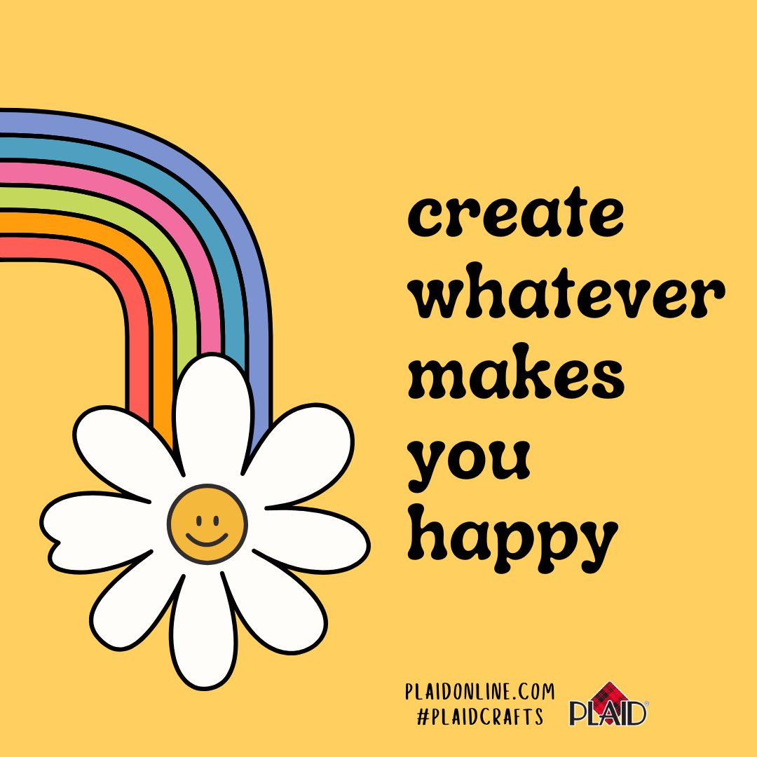 Whether is painting with FolkArt, decoupaging with Mod Podge, or stitching with Bucilla (and more) creativity should bring you joy!