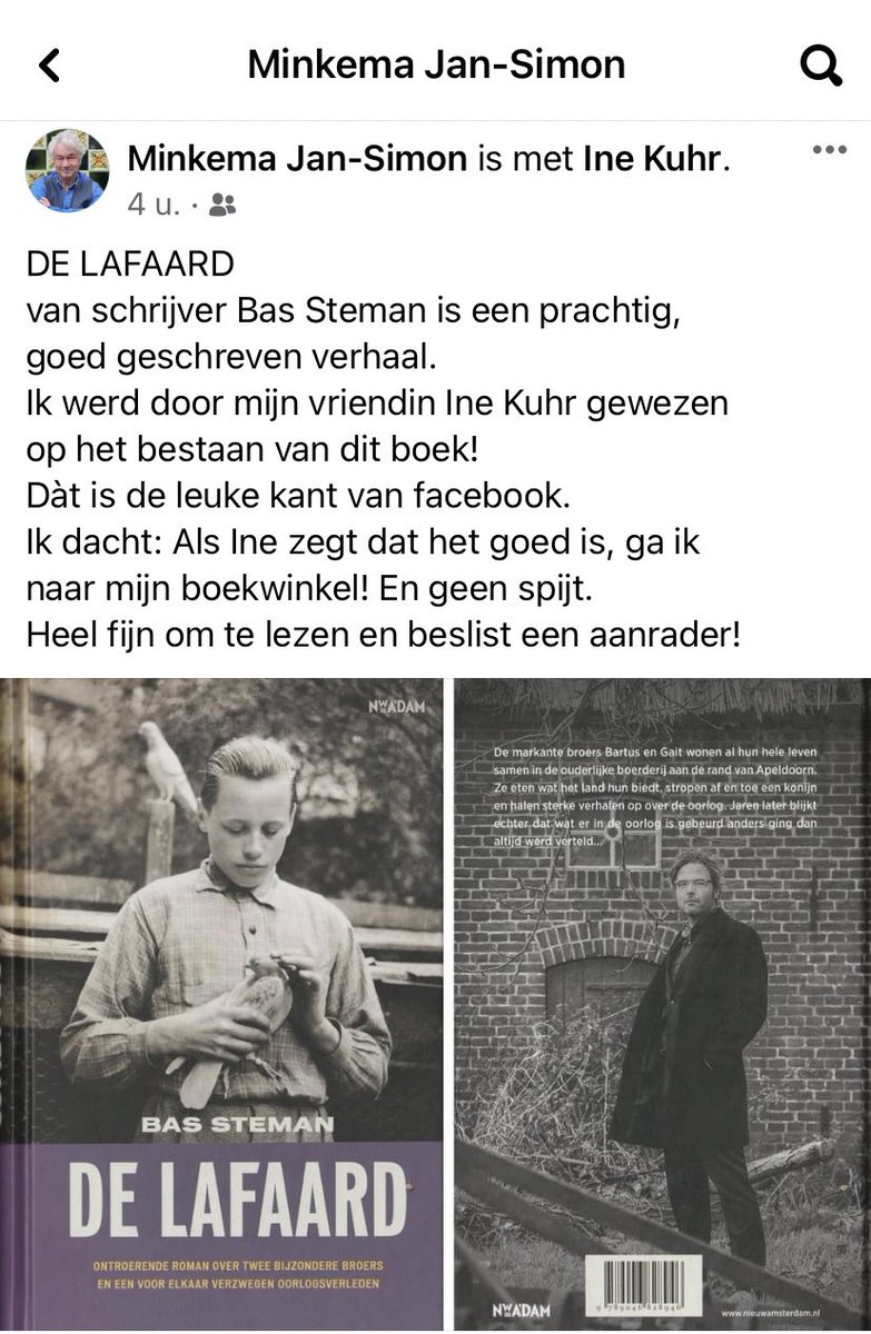 Bassteman's tweet photo. Wat een cadeautje, zomaar uit de blauwe zomerhemel. Van een jeugdheld… 🥰🙏🏻 @NWADAM #leestip #boek #zomerlezen https://t.co/bcB4E6O3Wb