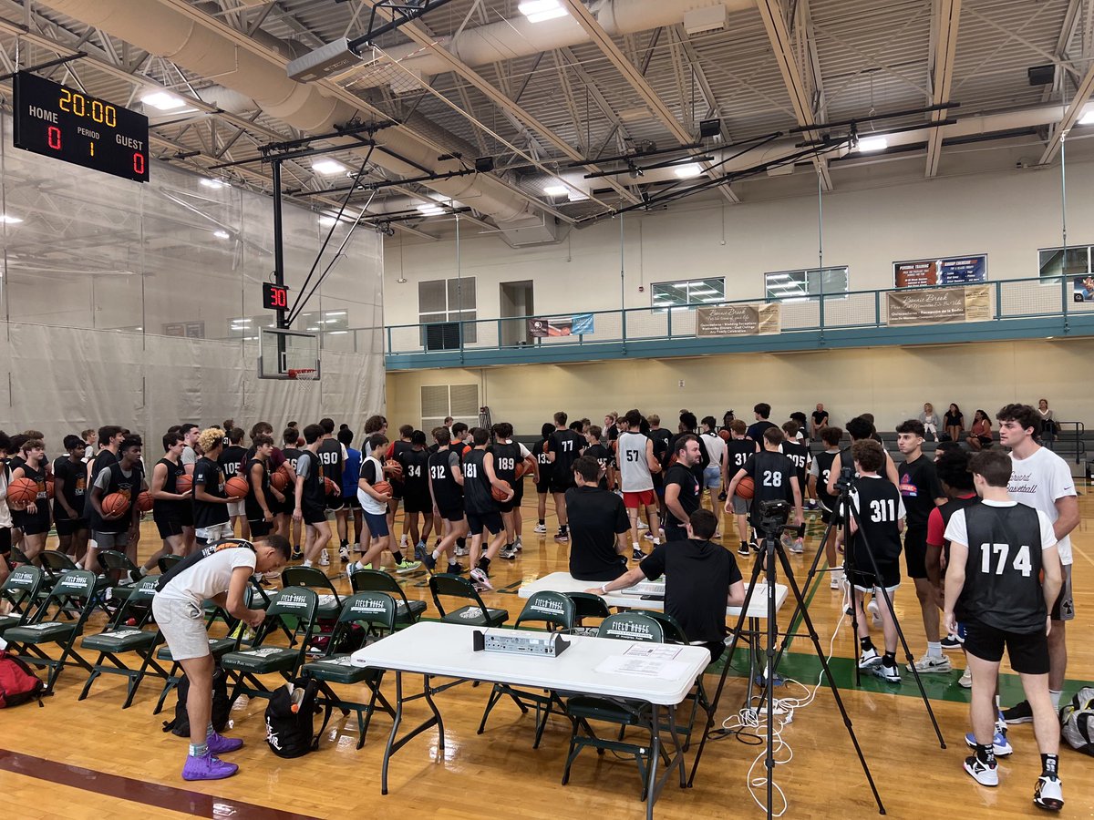 We are off and running! 130 prospects at the 16th high academic showcase!