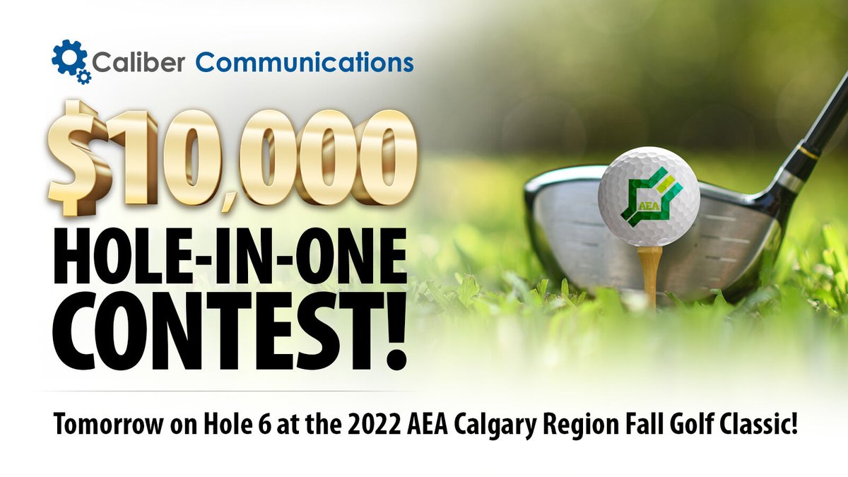 Tomorrow is your chance to take home the $10,000 prize at our Hole-in-One Contest at the 2022 <a href="/AEA_tweets/">AB Electrical Alliance</a> Calgary Region Fall Golf Classic. You can find us on Hole 6 at the D’Arcy Ranch Golf Club, where you can see the attempts live from the pin - on our #security units!