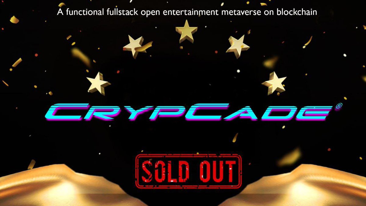 🚀CrypCade <a href="/CrypCade/">CrypCade City</a> IDO is sold out at PolkaBridge Launchpad 

🤩 Congrats to all the winners 🤩

📣 TGE and Listing: To be announced soon 
Thank you for participating !