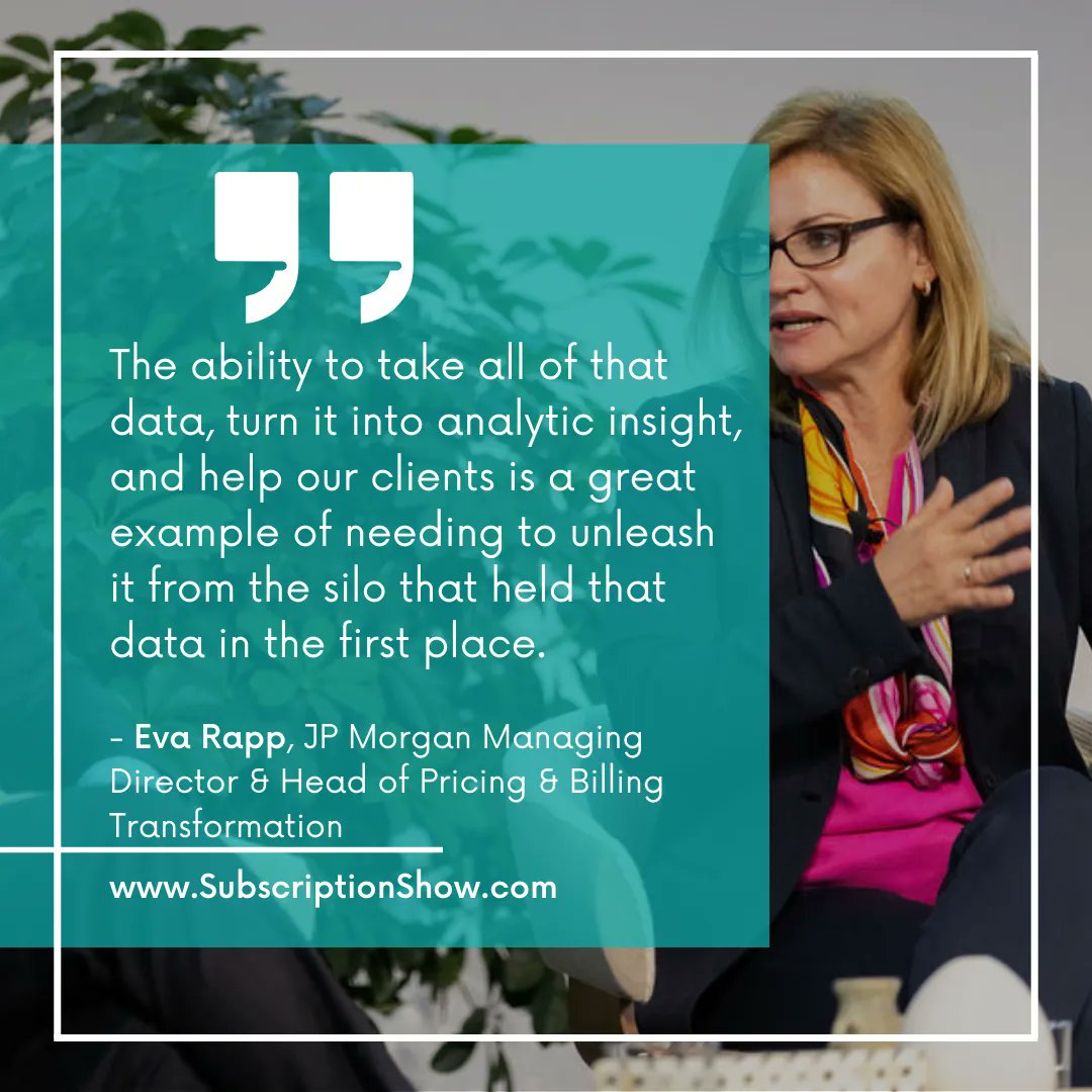KGSexton's tweet photo. Have data silos in your org? Find out how they negatively impact your customers' experience from #SubShow speaker Eva Rapp: https://t.co/na13gqR0ku

Get more valuable insight like this at #SubscriptionShow22! Get your Early Bird ticket now and save: https://t.co/SItc1AAXCU https://t.co/3t7o0Xz1Lz
