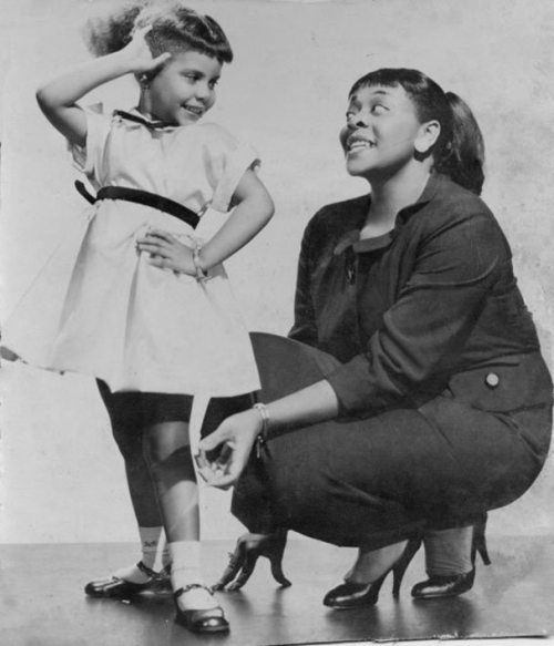 Happy Birthday, Patti Austin, w/her godmother, Dinah Washington, Jet, circa 1954 
