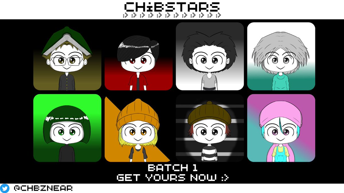 chbznear's tweet photo. Chibstars are NEAR!
https://t.co/1Itl2BQT5f
:> :> :> :> :> :> :> :> :> :> :> :> :> :> :> :> :> :> :>

Only for 1.25 $NEAR!  
Weekly Batch 1!
#NEAR #NFT #NEARProtocol #nftart #nftartist #nftproject https://t.co/Ub1AKfifIP