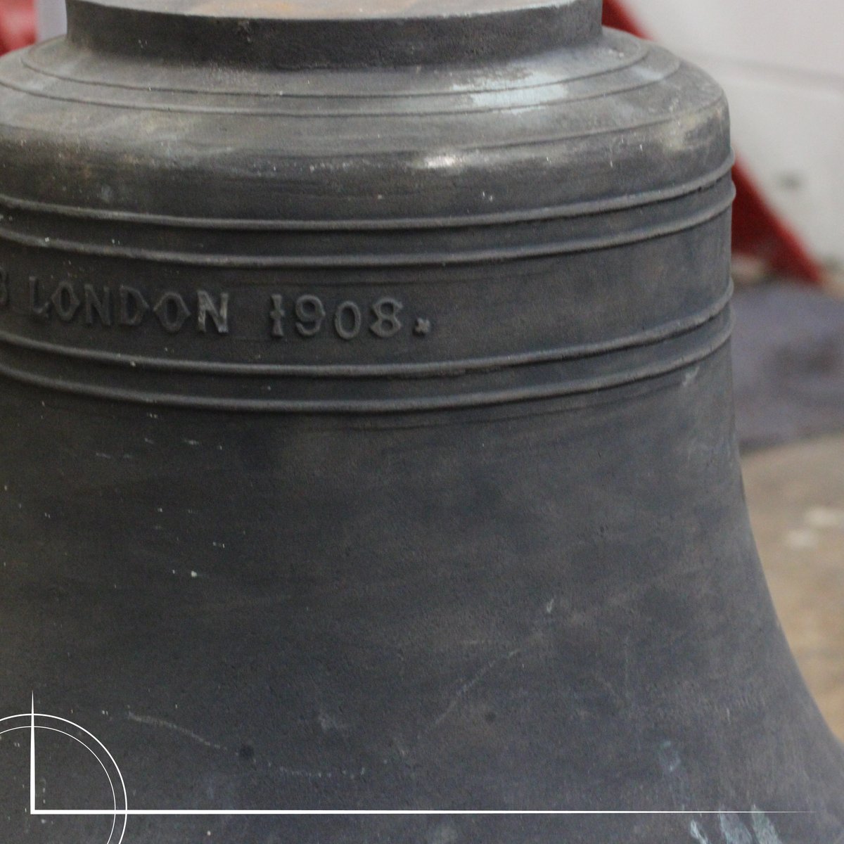 SMichlmayr's tweet photo. This large bell belongs to the Gorleston Library clock, it has since been removed, cleaned and waxed ready to return with the rest of the clock 💪 #clockrepair #clockbell #towerclockrepair https://t.co/WgGXd6cnDw