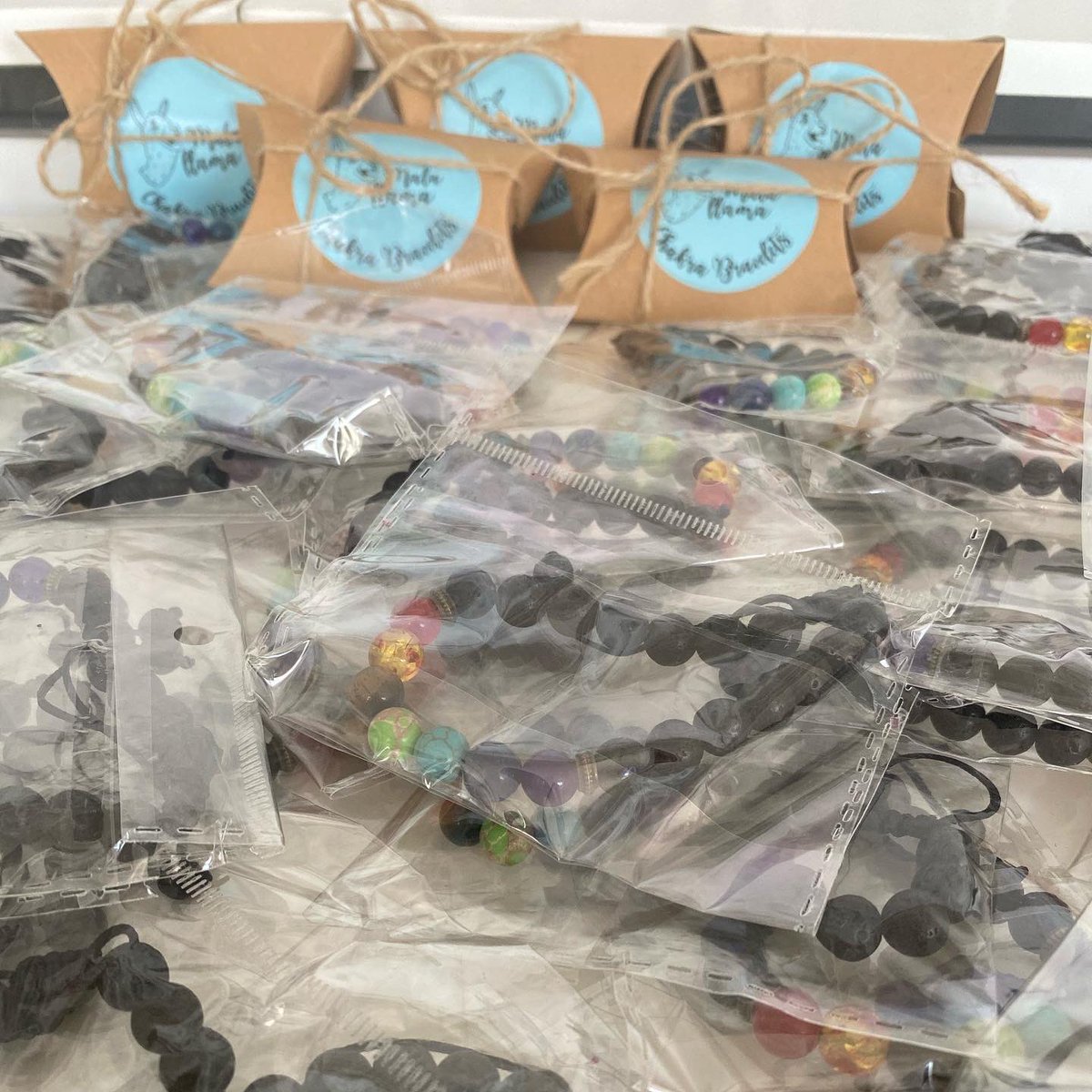MalaLlamaTools's tweet photo. NEW Natural Lava Stone Chakra Bracelet.

New design, New Size. 
Lava beads, plus 7 crystal chakras.

Included:
💎7 Chakra Beads
💎Lava Rock = essential oils
💎Chakra jewellery help to focus us
💎Great gift
💎Adjustable bracelet
💎FREE postage &amp; packaging

Available to buy now! https://t.co/yZ415KcD8b
