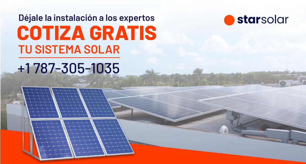 StarSolarPR's tweet photo. No lo pienses más y haz el cambio que tu bolsillo y el medio ambiente necesita💸

Te asesoramos durante todo el proceso y te ayudamos con el financiamiento. Cotiza hoy con nosotros, https://t.co/V7BnEZ5x2L ��️

#Starsolar #EnergiaSolar #Tesla #Enphase #SistemaSolar https://t.co/eda6RPRtoG