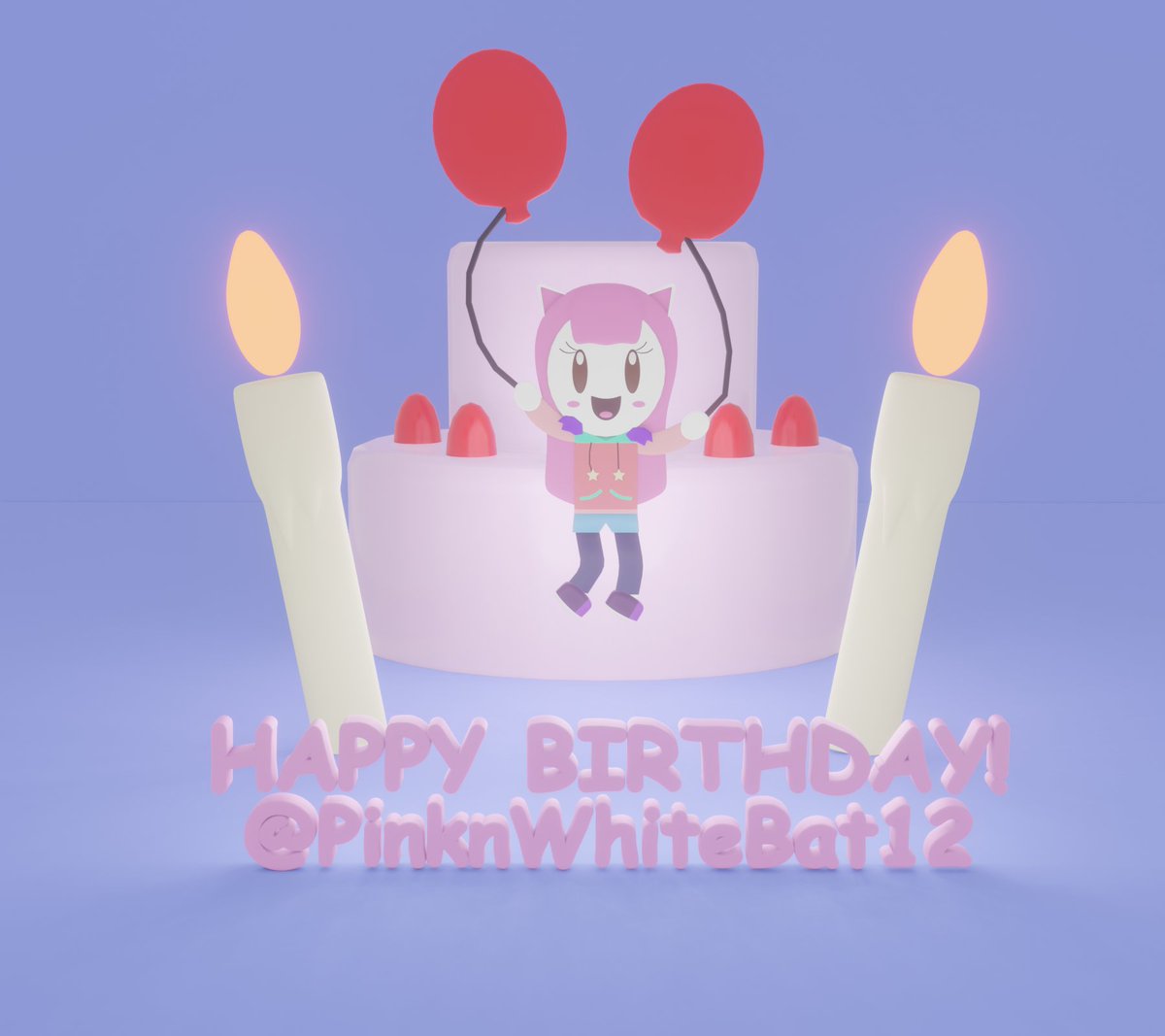 MewMewMeadows's tweet image. @PinknWhiteBat12 HAPPY BIRTHDAY!! Whaddya think of my Blender-made gift? Sorry I can&apos;t draw in 2D, so I came up with this 2.5-D card!
#MadewithBlender3D #HappyBirthday 🎂🎁🎉🎊🎈🍰