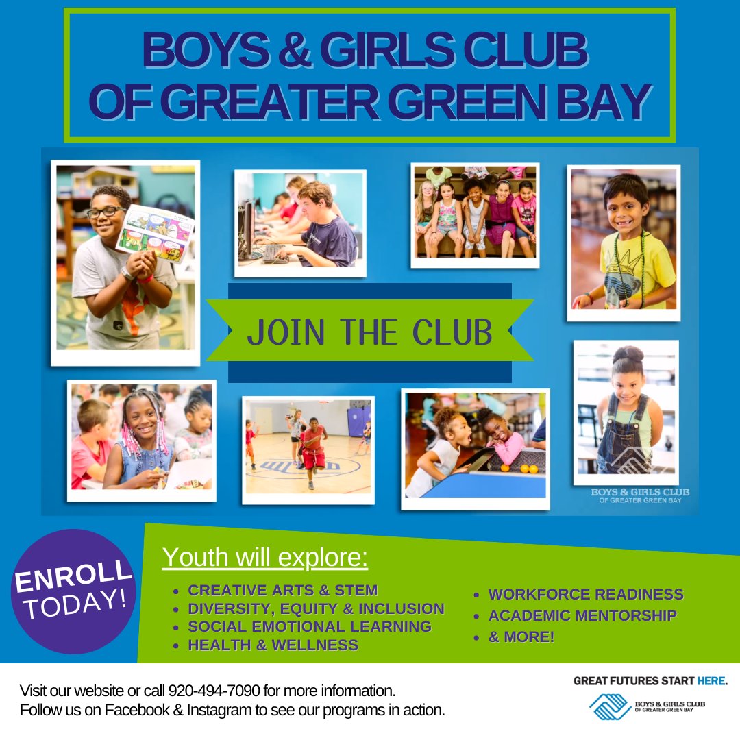 BACK TO SCHOOL 🏫

Club After School program registration is now open for ages 7 &amp; up! 🏫

Visit our website for info on
🍎how to sign up
🍎a typical days schedule
🍎Club program focus areas
🍎locations
🍎&amp; MORE! 

bgcgb.org/school-year-me…

We hope to see you this fall! 🏫