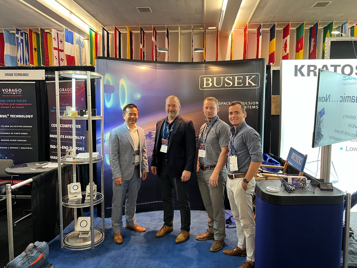 BusekPropulsion's tweet photo. Visit us at booth 33 @SmallSat 2022 conference!
#SmallSat https://t.co/rWmr2mHfeG