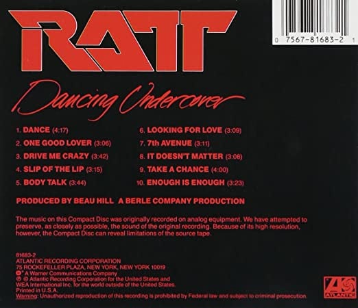 36 years ago yesterday @theRATTpack released their 3rd album #DancingUndercover featuring #BodyTalk #Dance & #SlipOfTheLip!!
@StephenEPearcy @Juan_Croucier @rbltzr #WarrenDeMartini #RobbinCrosby 
#Ratt
#RattAndRoll