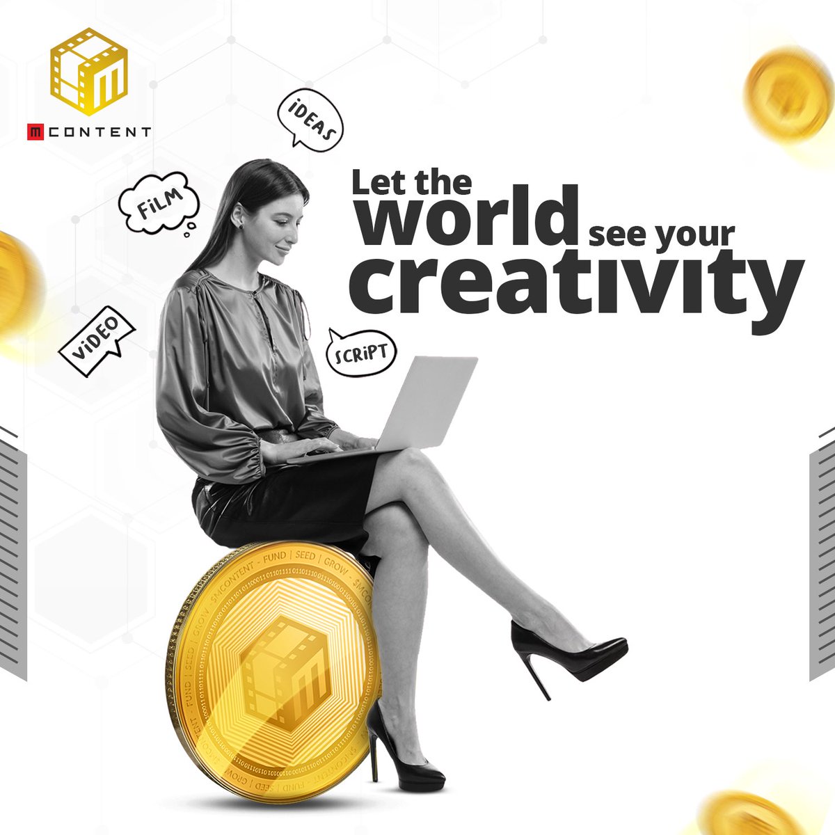 myco_io's tweet photo. If you have THAT creative spark and you wish for the world to witness it, then weโre the right platform for you!
Upload your creative work, get global views and receive #MContentTokens !
Download now: https://t.co/FGGH38wwKc
#MContent #MContentApp #Watch2Earn #Upload2Earn https://t.co/kzyQf3Hyyh