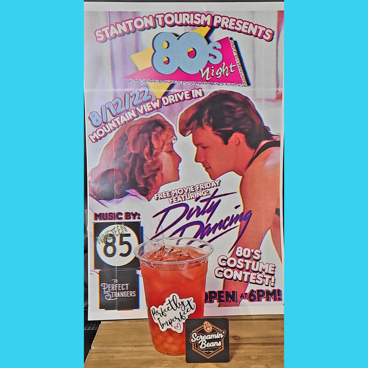 ExploreStanton's tweet photo. Nobody puts Screamin' Beans Coffee in the corner, but we’ll definitely put them on the list of places ya gotta visit this week at #Exit22!

Screamin’ Beans is ready for this week’s 80’s Night #FreeMovieFriday, with their new drink, 😍 Swooning for Swayze 😍

100 S. Main St. https://t.co/v3E2kMxNMh