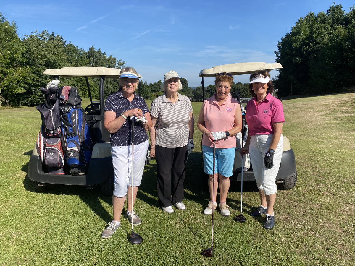 RachelJChild's tweet photo. Fantastic Cavendish Lady Captain’s away trip @hawkstonegolf sunshine, fun and great company, one member even had a hole in one! @CavGC #womensgolf #ilovegolf #holeinone #womensgolftrip https://t.co/hNi7ZvdZk8