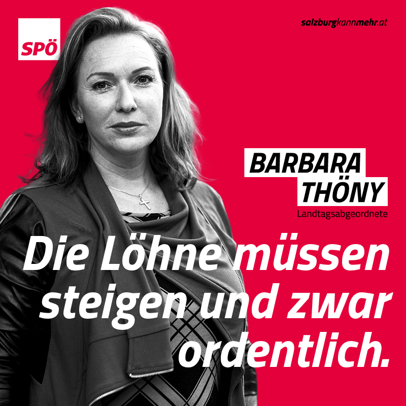 Barbara Thöny: Es kann nicht sein, dass jemand mit einem Vollzeitjob kaum oder gar nicht über die Runden kommt. Gerade jetzt!