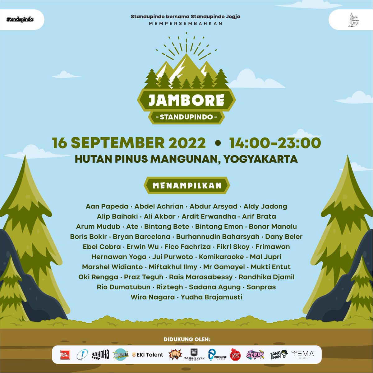 Standupindo's tweet photo. Kak tiket kak. 
#JamboreStandupindo2022 https://t.co/hP0bgwlpYv
